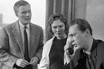 Олег Ефремов, Андрей Миронов и Татьяна Гаврилова в фильме «Берегись автомобиля», 1966 год
