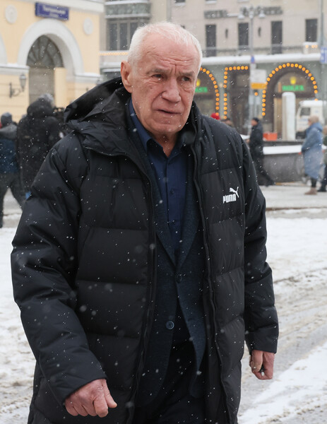 Актер Сергей Гармаш перед&nbsp;церемонией прощания с&nbsp;народным артистом СССР Юрием Соломиным, 15&nbsp;января 2024&nbsp;года
