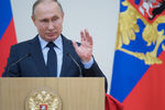 Владимир Путин во время встречи с российскими спортсменами – участниками XXIII Олимпийских зимних игр 2018, 31 января 2018 года