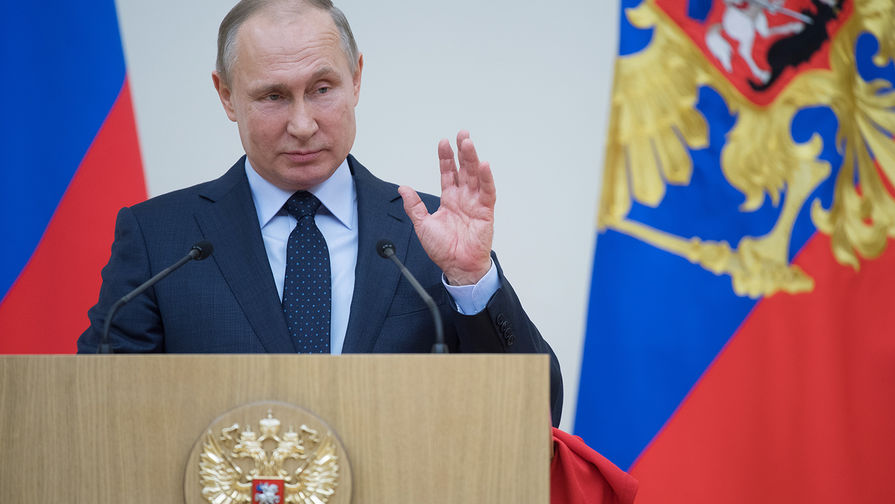 Владимир Путин во время встречи с российскими спортсменами – участниками XXIII Олимпийских зимних игр 2018, 31 января 2018 года