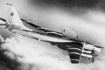Самолет-ракетоносец Ту-95К-22 в полете, 1988 год