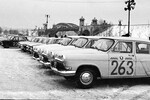 Автомобили марки «Волга» в таксопарке Москвы, 1968 год