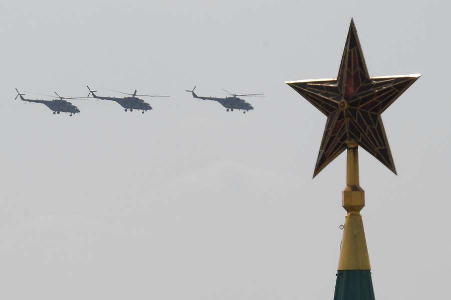 Генеральная репетиция военного парада, посвященного 77-й годовщине Победы в&nbsp;Великой Отечественной войне, Москва, 7&nbsp;мая 2022&nbsp;года
