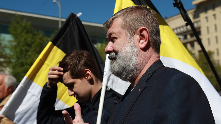 Саратовский политик Вячеслав Мальцев (на первом плане) на&nbsp;митинге оппозиции на&nbsp;проспекте Академика Сахарова в&nbsp;Москве, 6 мая 2017 года