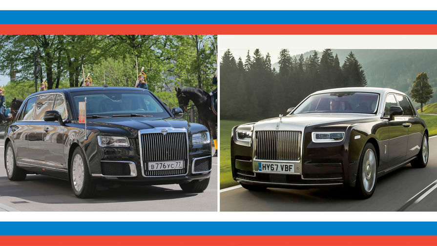 Лимузин Aurus проекта «Кортеж» и Rolls-Royce Phantom
