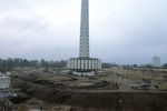 У здания телецентра в Вильнюсе, 13 января 1991 года