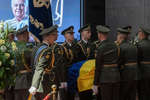 Прощание с первым президентом Украины Леонидом Кравчуком в Киеве, 17 мая 2022 года
