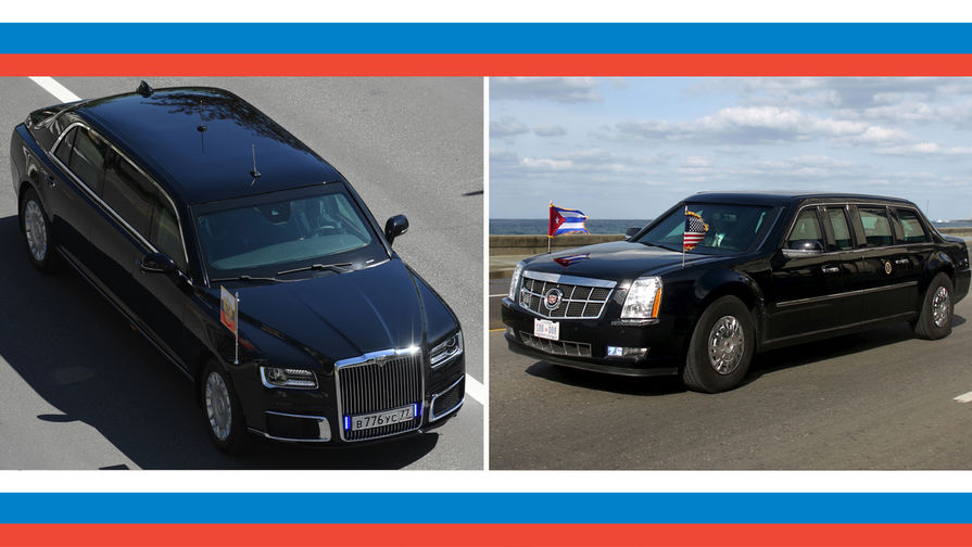 Лимузин Aurus проекта «Кортеж» и автомобиль президента США (он же -— Cadillac One и The Beast)