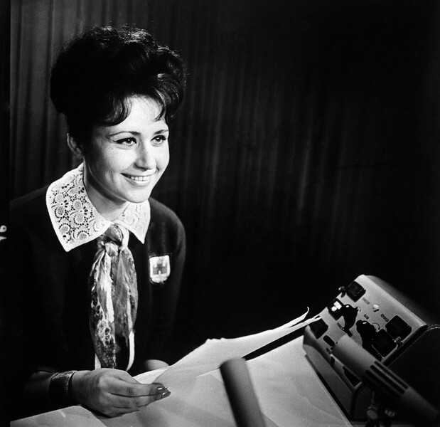 Диктор Центрального телевидения Гостелерадио СССР Светлана Моргунова, 1966&nbsp;год