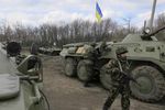 Украинская бронетехника под Славянском