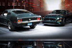 Ford Mustang Bullitt, представленный в честь 50-летия боевика «Буллит», где главный герой передвигался на Ford Mustang GT390, на автосалоне в Детройте, январь 2018 года