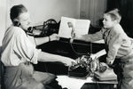 Никита Михалков с отцом Сергеем Михалковым, 1951 год