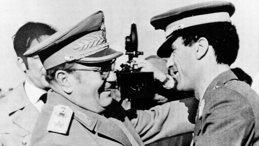 С&nbsp;лидером Югославии Иосипом Брозом Тито в&nbsp;Белграде, 1973&nbsp;год