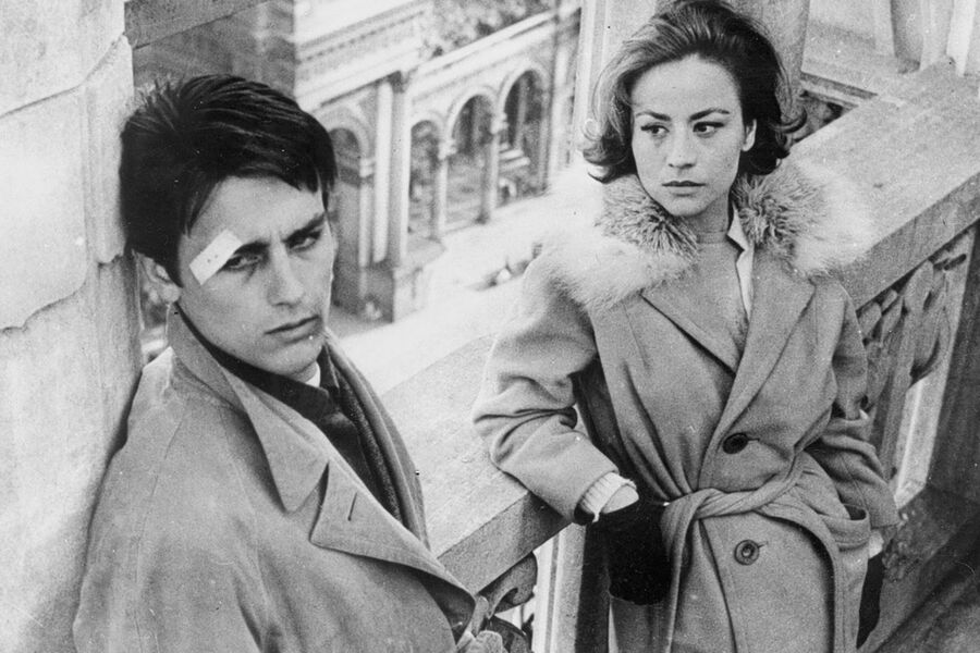 Анни Жирардо и Ален Делон в&nbsp;картине «Рокко и его братья» (1960)
