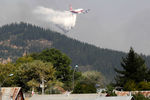 Американский Boeing 747-400 Super Tanker во время ликвидации пожаров в чилийской области Мауле, 25 января 2017 года