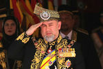 Король Малайзии Мухаммад Пятый во время церемонии открытия новой сессии парламента в Куала-Лумпуре, 17 июля 2018 года