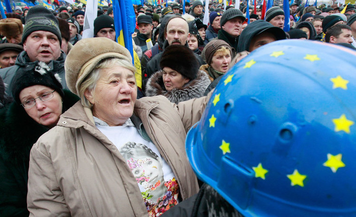 Участники воскресного «евромайдана»