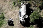Последствия автомобильной аварии, в&nbsp;которой пострадал гольфист Тайгер Вудс в&nbsp;Лос-Анджелесе, 23&nbsp;февраля 2021&nbsp;года 