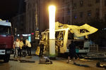 Последствия взрыва пассажирского автобуса, Воронеж, 12 августа 2021 года