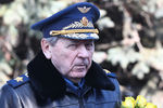 11 апреля 2017. Генерал армии Петр Дейнекин во время гражданской панихиды по космонавту Г.Гречко на Троекуровском кладбище
