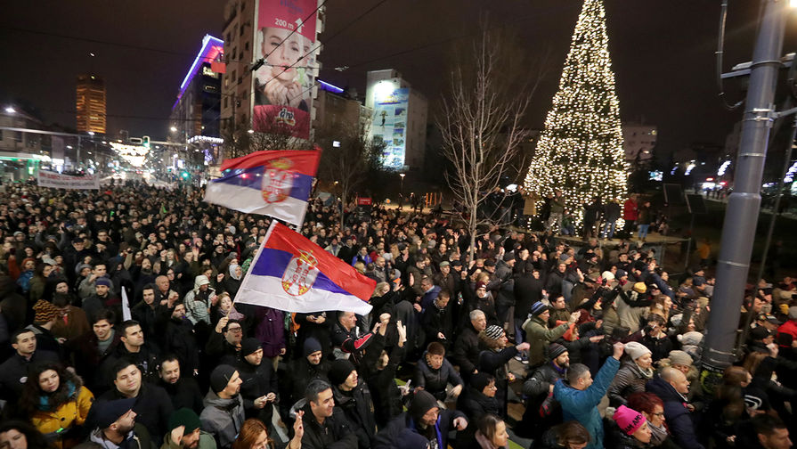 Антиправительственная демонстрация в Сербии, 29 декабря 2018 года