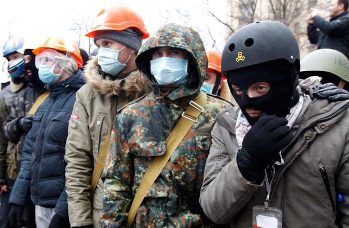 Участники воскресного «евромайдана»