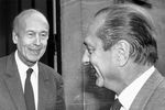 Бывший президент Франции Жискар д’Эстен и премьер-министр страны Жак Ширак в Париже, 1988 год
