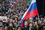 Акции протеста на Тверской улице 7 октября 2017