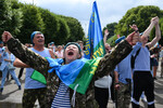 Празднование 95-й годовщины со дня образования Воздушно-десантных войск России в ЦПКиО им. Горького в Москве, 2 августа 2025 года