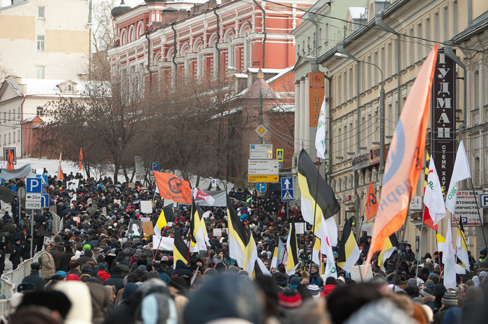 Во время шествия оппозиции в&nbsp;поддержку «узников Болотной площади»