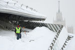 Во время снегопада в Москве, 12 февраля 2021 года