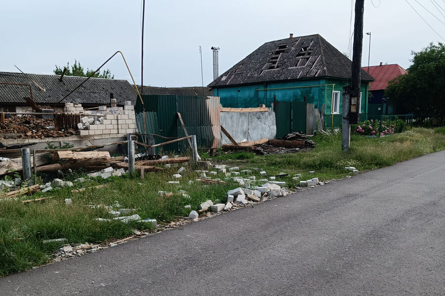Разрушенные дома в&nbsp;селе, где живет Нина