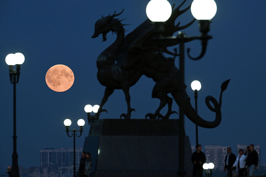 Полное лунное затмение в&nbsp;Казани, 7&nbsp;сентября 2025&nbsp;года