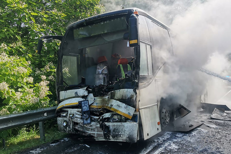 Последствия ДТП с&nbsp;автобусами в&nbsp;Туапсинском районе на&nbsp;Кубани, 21&nbsp;июля 2021&nbsp;года
