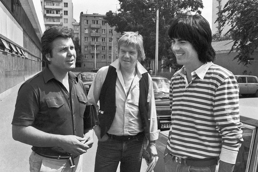 Лев Лещенко с&nbsp;французскими музыкантами из&nbsp;группы Space, Москва, 1983&nbsp;год