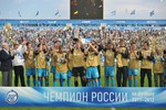 Игроки &laquo;Зенита&raquo; после награждения кубком чемпионов РФПЛ
