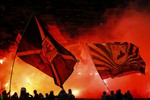 Болельщики дортмундской «Боруссии» зажгли