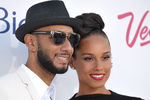 Алиша Киз с мужем — американским рэпером Swizz Beatz 
