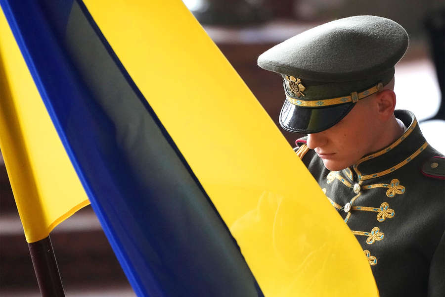 Прощание с&nbsp;первым президентом Украины Леонидом Кравчуком в&nbsp;Киеве, 17&nbsp;мая 2022&nbsp;года
