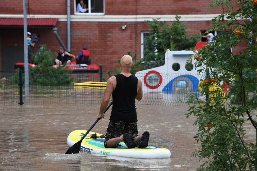 Ситуация в&nbsp;Уссурийске из-за подъема уровня воды после прорыва дамбы, 12&nbsp;августа 2023&nbsp;года