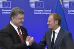 Петр Порошенко и глава Евросовета Дональд Туск
