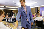 Сергей Карякин на открытии нового образовательного направления «Шахматы» в центре для одаренных детей «Сириус», 2016 год