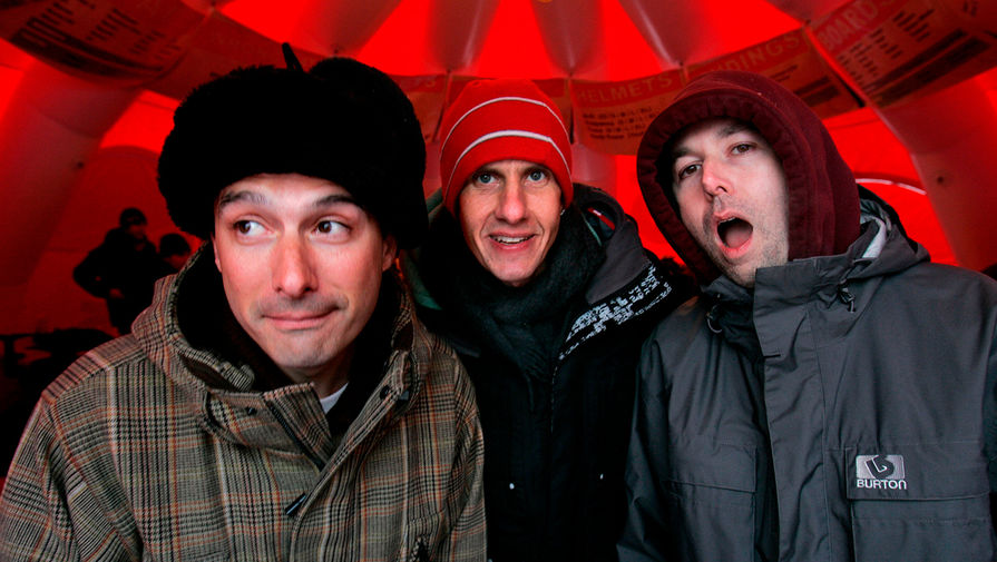 Участники Beastie Boys Адам Хоровиц (Ad-Rock), Майкл Даймонд (Mike D) и Адам Яух (MCA) во время кинофестиваля «Сандэнс» в&nbsp;штате Юта, 2006 год