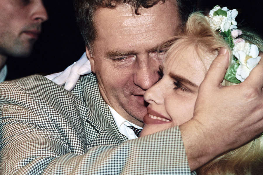 Владимир Жириновский (слева) и бывший член парламента Италии, порнозвезда Чиччолина (Илона Сталлер), 1995&nbsp;год