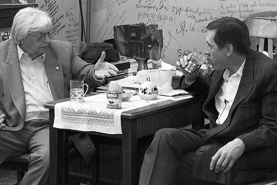 Юрий Любимов и Валерий Золотухин, 1993&nbsp;год