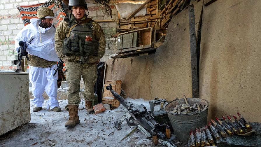 Украинские военные на&nbsp;позициях около&nbsp;Авдеевки