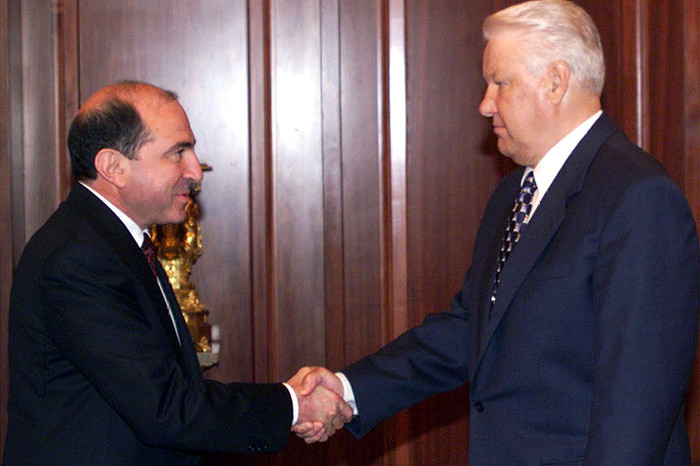 1998. Исполнительный секретарь СНГ Борис Березовский и президент России Борис Ельцин