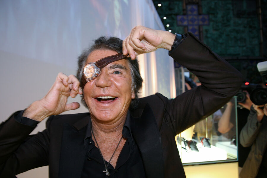 Роберто Кавалли во время эксклюзивной презентации новой коллекции часов Roberto Cavalli в&nbsp;галерее Зураба Церетели, Москва, 2008&nbsp;год