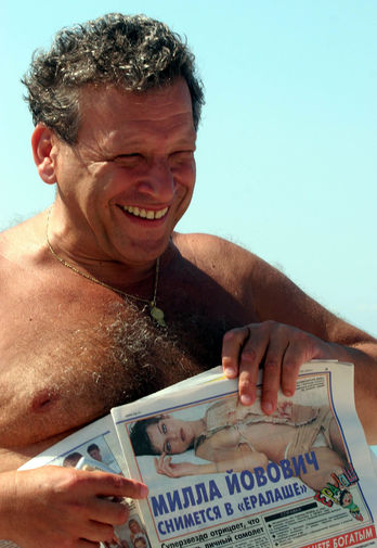 Борис Грачевский на пляже в Сочи, 2005 год