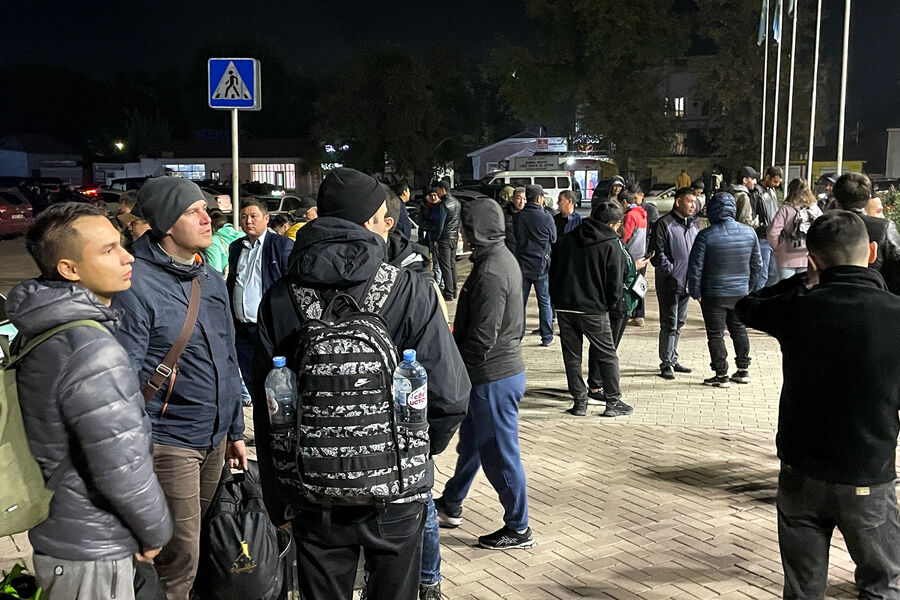 Ситуация на&nbsp;территории железнодорожного вокзала в&nbsp;Уральске, Казахстан, 27&nbsp;сентября 2022&nbsp;года